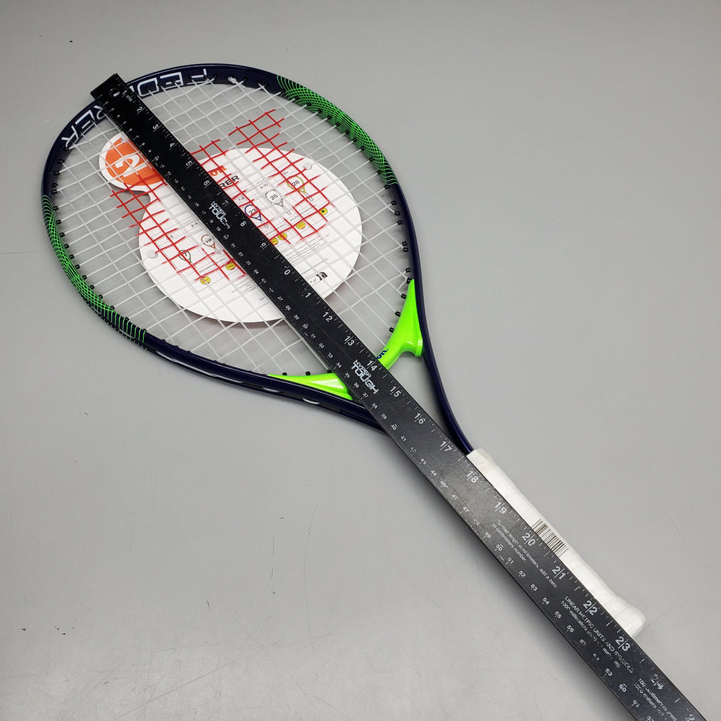 WILSON Federer Junior 25" Tennis Racquet (Ages 9–10) Green/Blue WR029320U