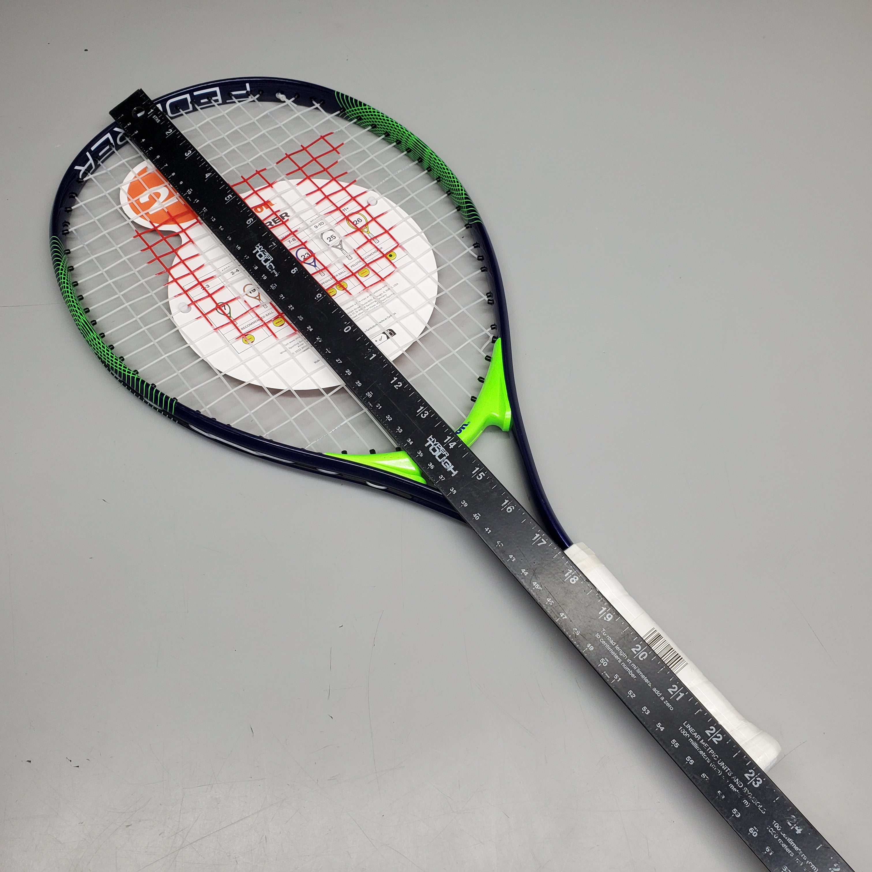 WILSON Federer Junior 25" Tennis Racquet (Ages 9–10) Green/Blue WR029320U