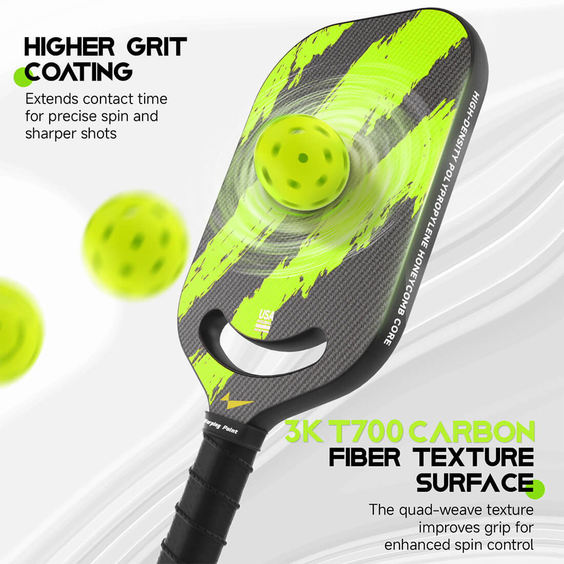 Lightweight Carbon Fiber Pickleball Paddle
