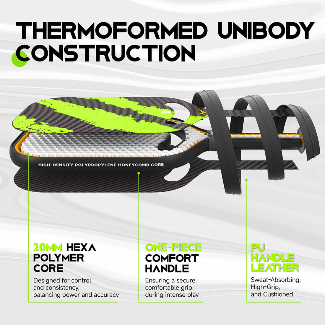 Lightweight Carbon Fiber Pickleball Paddle