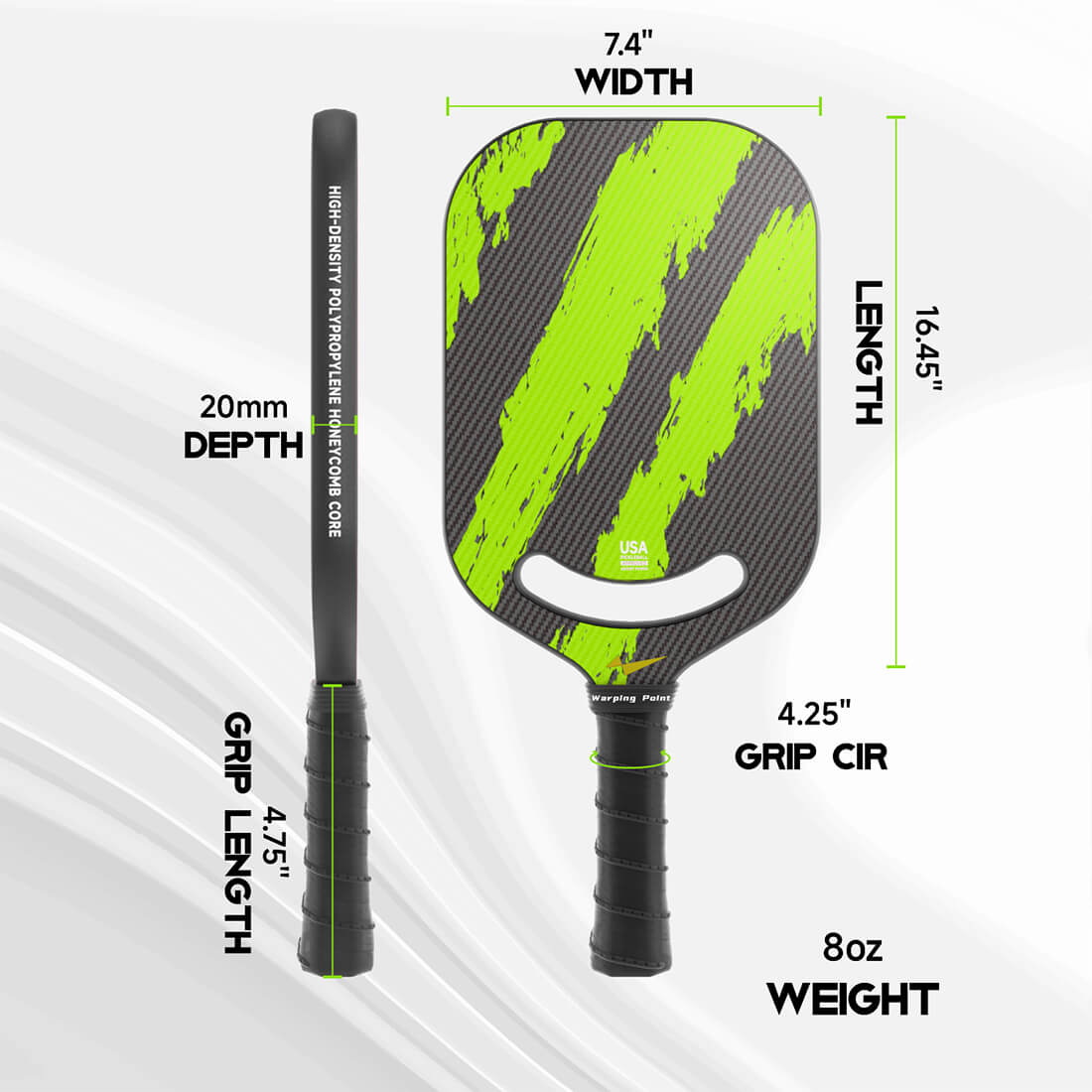 Lightweight Carbon Fiber Pickleball Paddle